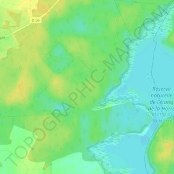 Forêt de Montmorencyの地形図、標高、地勢
