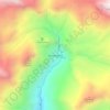 Thorung Phediの地形図、標高、地勢