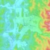 メーホンソーンの地形図、標高、地勢