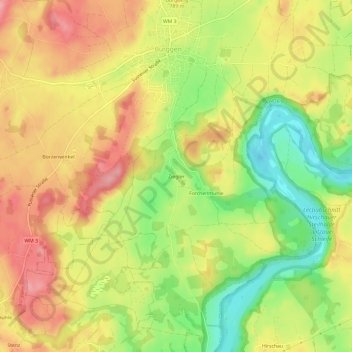 Zieglerの地形図、標高、地勢