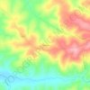 Tilolwaの地形図、標高、地勢