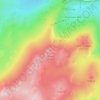Mount Stilwellの地形図、標高、地勢