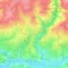Bradeの地形図、標高、地勢