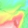 Awosting Fallsの地形図、標高、地勢
