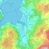 Redondelaの地形図、標高、地勢