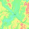 石堤镇の地形図、標高、地勢