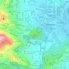 Cerro de Moctezumaの地形図、標高、地勢