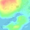 St. John Islandの地形図、標高、地勢
