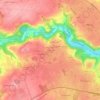 La Ville Juhelの地形図、標高、地勢
