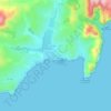 Morairaの地形図、標高、地勢