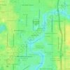 Willow Pinesの地形図、標高、地勢
