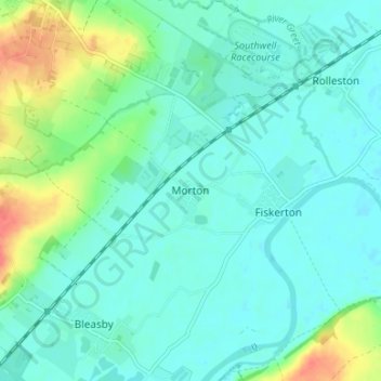 Mortonの地形図、標高、地勢