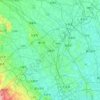 上尾市の地形図、標高、地勢