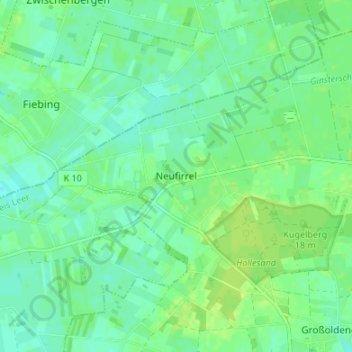 Neufirrelの地形図、標高、地勢