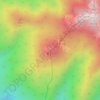 編笠山の地形図、標高、地勢