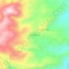 Tellangkereの地形図、標高、地勢