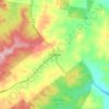 Yarramanの地形図、標高、地勢