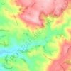 Tizacの地形図、標高、地勢