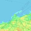 مدينة طرابلس القديمةの地形図、標高、地勢