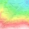 Los Angelesの地形図、標高、地勢