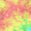 Mîchampsの地形図、標高、地勢