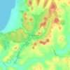 Bamagaの地形図、標高、地勢