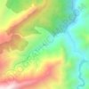 Ikkisの地形図、標高、地勢