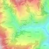 Phalatの地形図、標高、地勢