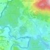 Hinterangerの地形図、標高、地勢
