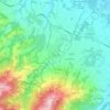 Borzanoの地形図、標高、地勢
