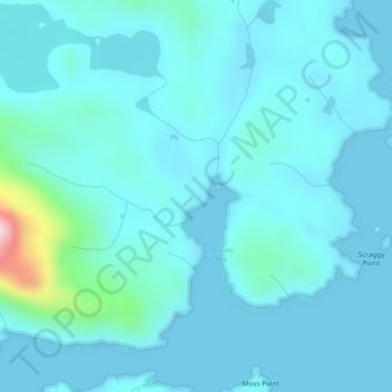 Dolomiの地形図、標高、地勢