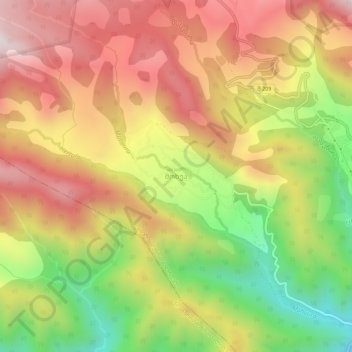 Mokhvaの地形図、標高、地勢