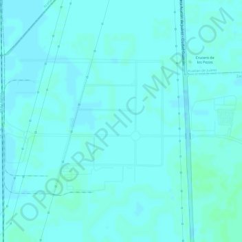 parque industrial centro logistico jaliscoの地形図、標高、地勢