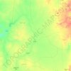River Nile State ولاية نهر النيلの地形図、標高、地勢