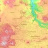 Zapopanの地形図、標高、地勢