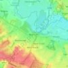 Bear Crossの地形図、標高、地勢