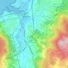 Xansの地形図、標高、地勢