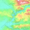 アマスィヤの地形図、標高、地勢
