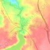 Malmsburyの地形図、標高、地勢
