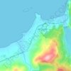 Timizerの地形図、標高、地勢