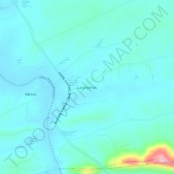 Laranjeiraの地形図、標高、地勢