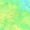 Le Bourgの地形図、標高、地勢
