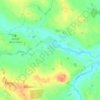 Whistonの地形図、標高、地勢