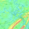 合川区の地形図、標高、地勢