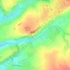 Bois des Cauresの地形図、標高、地勢