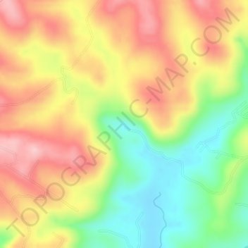 Cascatinha Mato Fino - Morungavaの地形図、標高、地勢