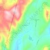 Camp Kingsmontの地形図、標高、地勢