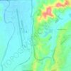 Tletaの地形図、標高、地勢