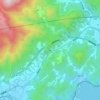 椿峠の地形図、標高、地勢