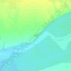 Palomasの地形図、標高、地勢